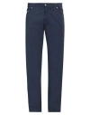 Harmont & Blaine Man Pants Navy Size 46 Cotton, Elastane In Navy Blue