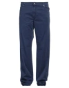 Harmont & Blaine Man Pants Slate Blue Size 44 Cotton, Elastane In Navy Blue