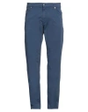 Harmont & Blaine Man Pants Navy Size 42 Cotton, Elastane In Navy Blue