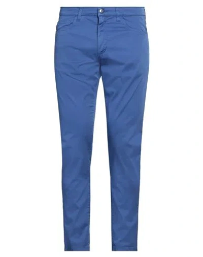 Harmont & Blaine Man Pants Navy Size 32 Cotton, Elastane In Blue