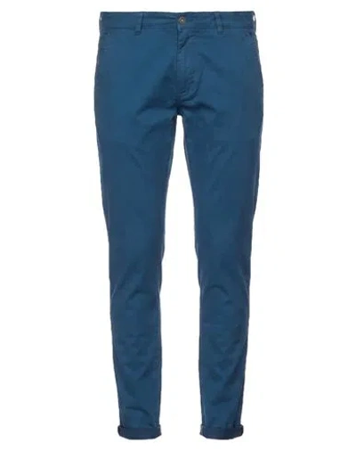 Harmont & Blaine Man Pants Navy Size 34 Cotton, Elastane In Blue