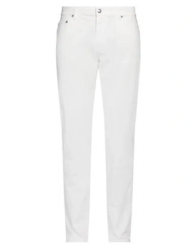 Harmont & Blaine Man Pants Off White Size 36 Cotton, Elastane In Off White