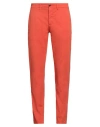 Harmont & Blaine Man Pants Orange Size 32 Cotton, Elastane