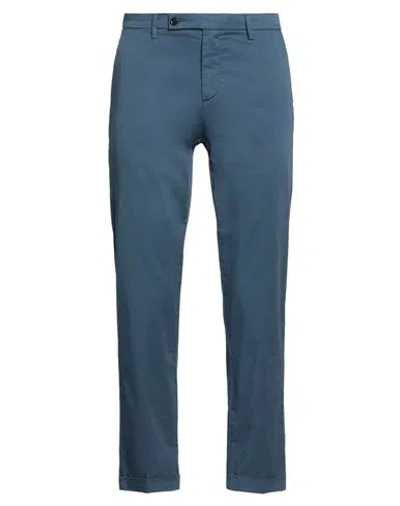 Harmont & Blaine Man Pants Pastel Blue Size 32 Cotton, Elastane