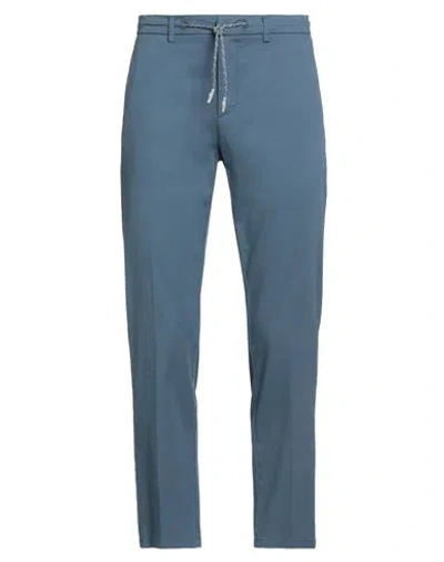 Harmont & Blaine Man Pants Pastel Blue Size 32 Cotton, Elastane