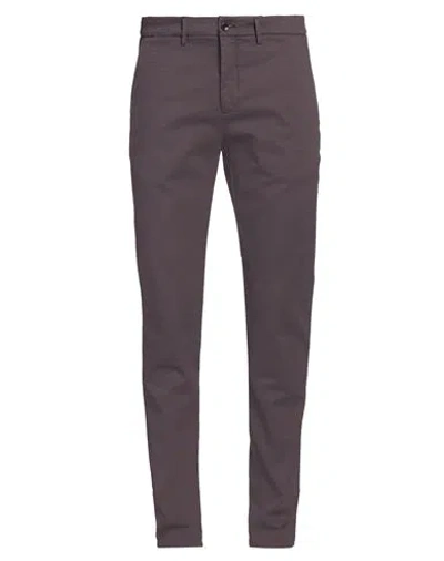 Harmont & Blaine Man Pants Plum Size 32 Cotton, Metallic Polyester, Lycra In Purple