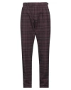 Harmont & Blaine Man Pants Plum Size 32 Cotton, Polyester, Elastane In Purple