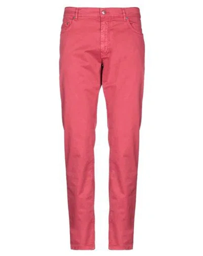 Harmont & Blaine Man Pants Red Size 40 Cotton, Elastane