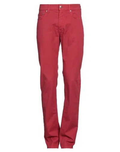 Harmont & Blaine Man Pants Red Size 30 Cotton, Elastane