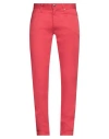 Harmont & Blaine Man Pants Red Size 34 Cotton, Elastane