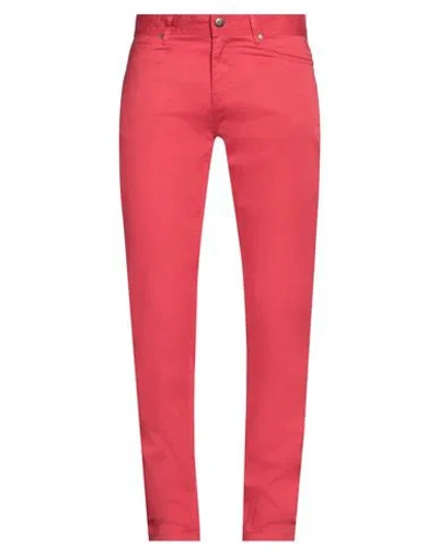 Harmont & Blaine Man Pants Red Size 34 Cotton, Elastane