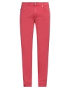 Harmont & Blaine Man Pants Red Size 42 Cotton, Elastane