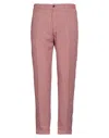 Harmont & Blaine Man Pants Red Size 34 Lyocell, Linen In Red