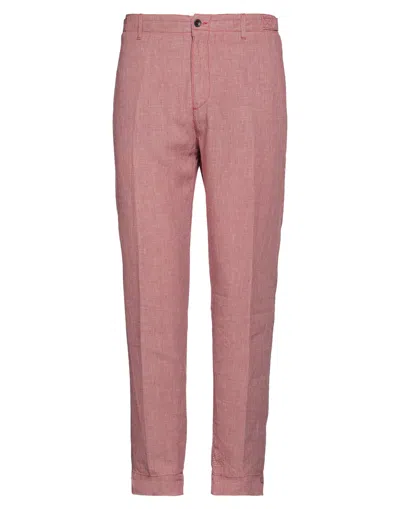 Harmont & Blaine Man Pants Red Size 34 Lyocell, Linen