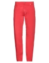 Harmont & Blaine Man Pants Red Size 40 Cotton, Elastane In Red