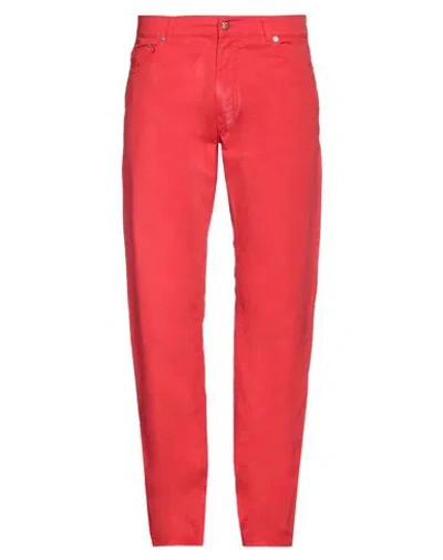 Harmont & Blaine Man Pants Red Size 40 Cotton, Elastane