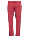Harmont & Blaine Man Pants Red Size 42 Cotton, Elastane