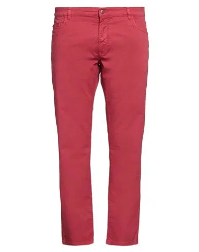 Harmont & Blaine Man Pants Red Size 42 Cotton, Elastane