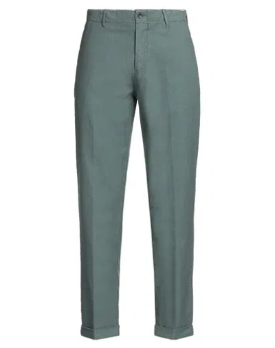 Harmont & Blaine Man Pants Sage Green Size 36 Cotton, Polyester, Elastane