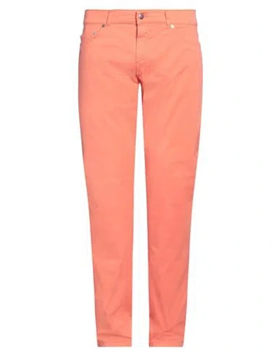 Harmont & Blaine Man Pants Salmon Pink Size 40 Cotton, Elastane