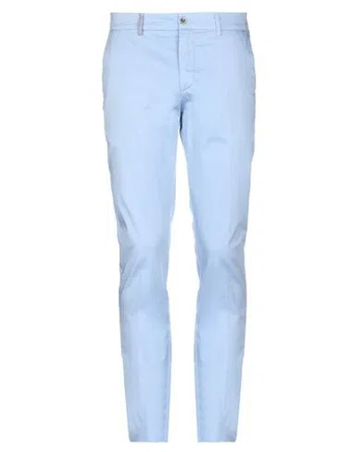 Harmont & Blaine Man Pants Sky Blue Size 32 Cotton, Elastane In Blue