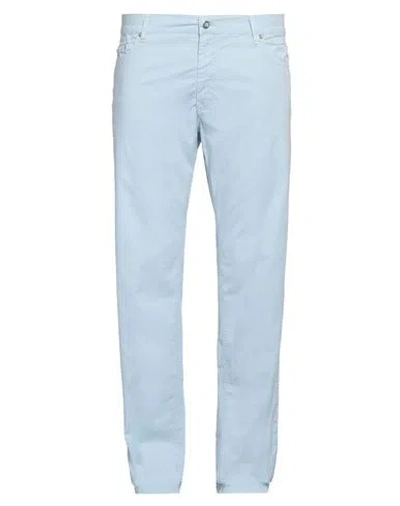 Harmont & Blaine Man Pants Sky Blue Size 42 Cotton, Elastane