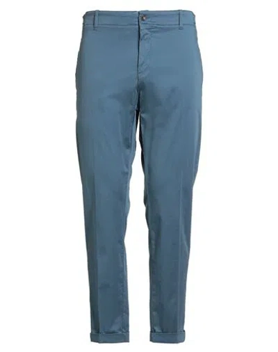 Harmont & Blaine Man Pants Slate Blue Size 40 Cotton, Elastane