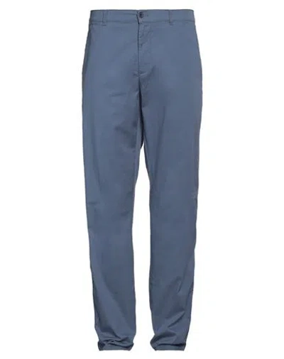 Harmont & Blaine Man Pants Slate Blue Size 44 Cotton, Elastane