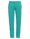 Harmont & Blaine Man Pants Turquoise Size 42 Cotton, Elastane In Blue