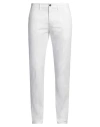 Harmont & Blaine Man Pants White Size 32 Cotton, Elastane