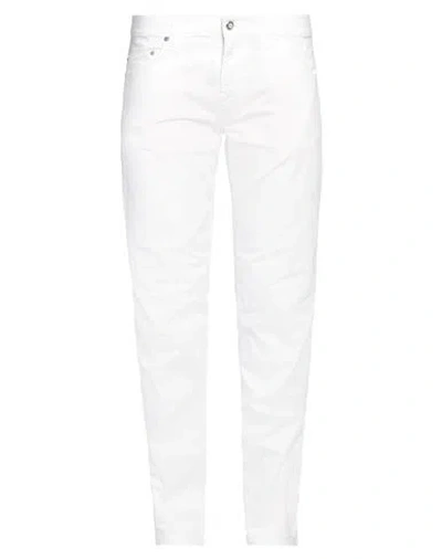 Harmont & Blaine Man Pants White Size 42 Cotton, Elastane In White