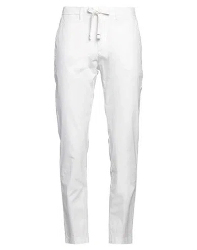 Harmont & Blaine Man Pants White Size 40 Cotton, Elastane