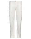 Harmont & Blaine Man Pants White Size 40 Cotton, Elastane