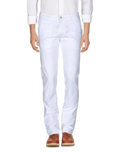 Harmont & Blaine Man Pants White Size 40 Cotton, Elastane In White