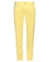 Harmont & Blaine Man Pants Yellow Size 40 Cotton, Elastane