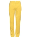 Harmont & Blaine Man Pants Yellow Size 40 Cotton, Elastane