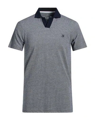 Harmont & Blaine Man Polo Shirt Blue Size 3xl Cotton In Gray