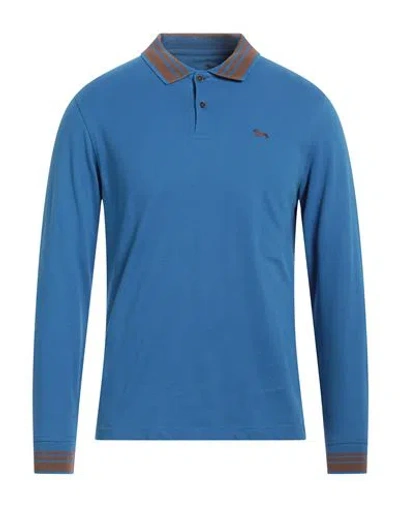 Harmont & Blaine Man Polo Shirt Blue Size 3xl Cotton