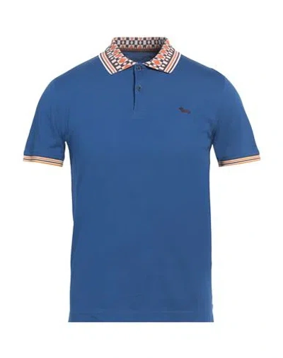 Harmont & Blaine Man Polo Shirt Blue Size Xs Cotton