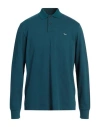 Harmont & Blaine Man Polo Shirt Deep Teal Size L Cotton In Green