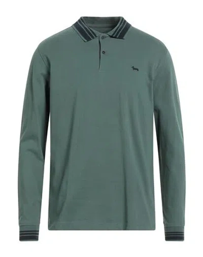 Harmont & Blaine Man Polo Shirt Green Size L Cotton