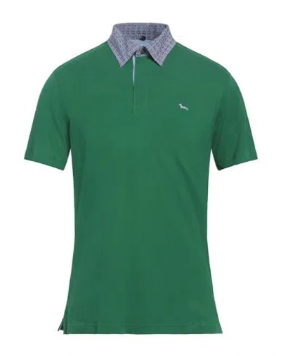 Harmont & Blaine Man Polo Shirt Green Size Xxl Cotton