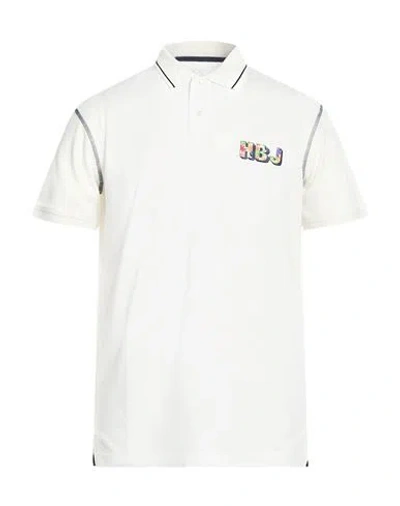 Harmont & Blaine Man Polo Shirt Ivory Size Xl Cotton In White