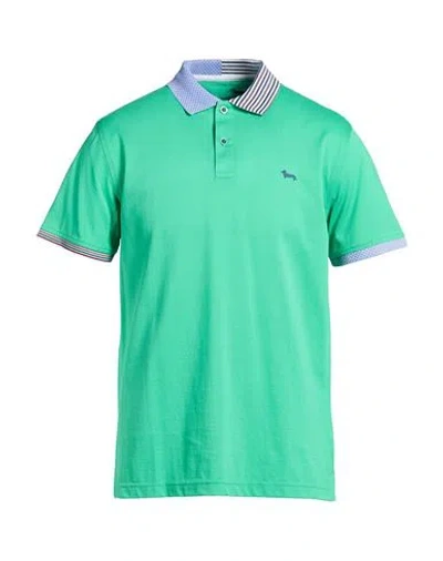 Harmont & Blaine Man Polo Shirt Light Green Size 3xl Cotton