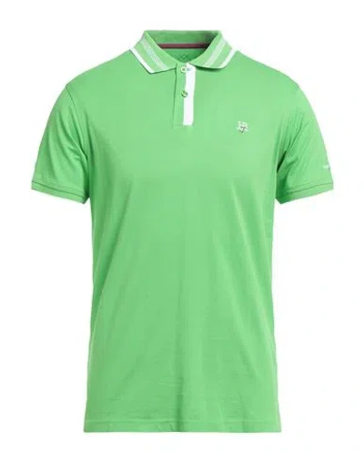 Harmont & Blaine Man Polo Shirt Light Green Size L Cotton