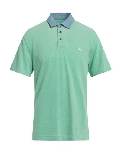 Harmont & Blaine Man Polo Shirt Light Green Size L Cotton