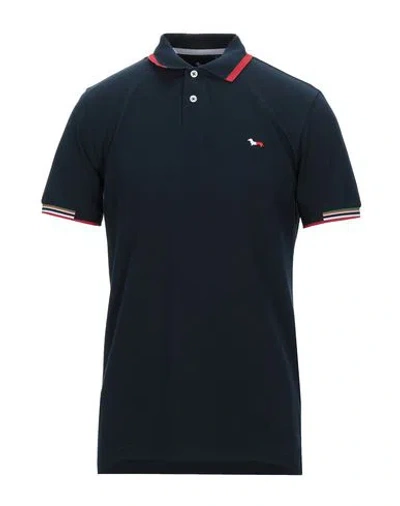 Harmont & Blaine Man Polo Shirt Midnight Blue Size 3xl Cotton