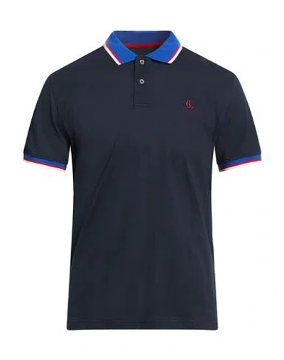 Harmont & Blaine Man Polo Shirt Midnight Blue Size 3xl Cotton, Elastane