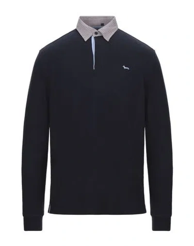 Harmont & Blaine Man Polo Shirt Midnight Blue Size 3xl Cotton, Polyester