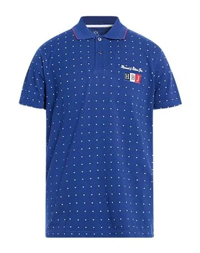 Harmont & Blaine Man Polo Shirt Navy Size 3xl Cotton In Blue